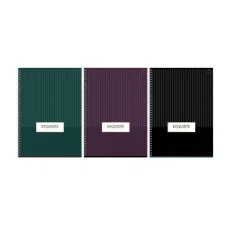 Тетрадь 96л., А4, клетка, на гребне BG "Minimal", глянцевая ламинация, тиснение фольгой 378739