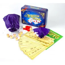 Лото Русское (жестяная коробка синяя)