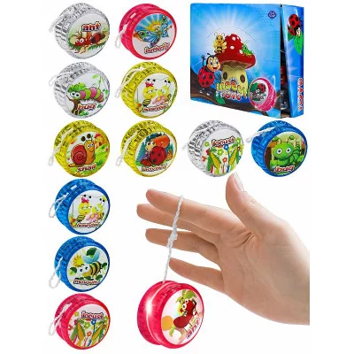 Йо-йо (5.5см) "Весёлые насекомые" 1шт И-2141