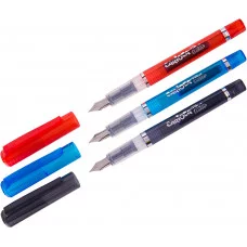 Ручка перьевая Carioca "Stilo", 3 картриджа, цвет корпуса ассорти по наличию, блистер Carioca 225475