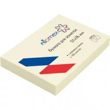 Блок самоклеящийся стикеры 51*76 100л желтый ATTOMEX 2010301 581571