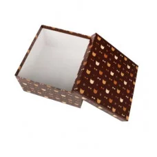 Коробка квадратная подарочная1 шт Джентлкот 23 х 23 х 12 см РазборПП-3361