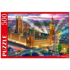 ПАЗЛЫ 500 элементов. ПАНОРАМА НОЧНОГО ЛОНДОНА (Арт. Ф500-0749)