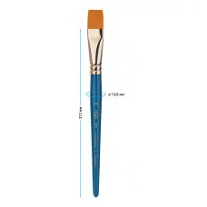 Кисть художественная синтетика Гамма "Галерея", плоская №20, короткая ручка 299992