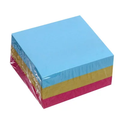 Блок с липким краем 51мм*51мм 300л, 3 цвета пастель 5491820