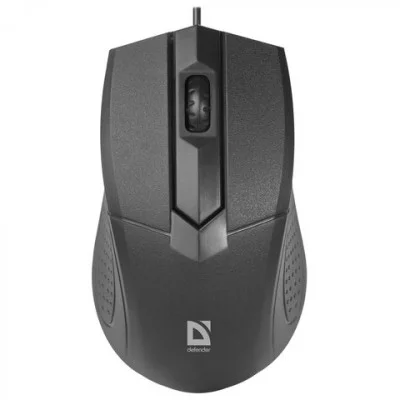 Мышь проводная Defender Optimum MB-270, USB, черный, 3btn+Roll 284285