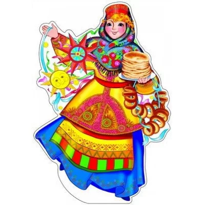 Ф-9327 Плакат вырубной А3. Масленица с баранками (с блестками в лаке) / (серия) Сфера