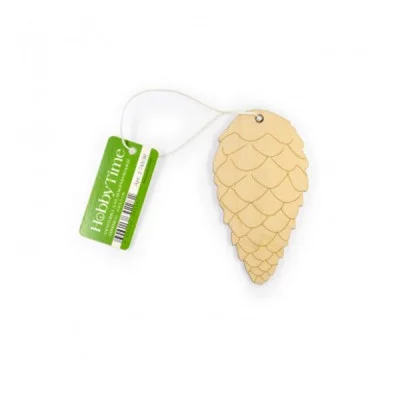 Заготовка для декор дерево "Шишка" 100*55мм с подвесом е/п HOBBY&TIME 2-743/30 184506