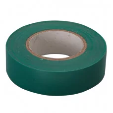 Изолента ПВХ, 15 мм х 10 м, СИБРТЕХ, 130 мкм, зеленая, 88791