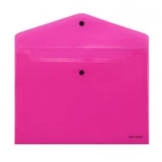 Папка-конверт на кнопке А4, 180мкм, ФУКСИЯ (ПК-8660) ПК-8660