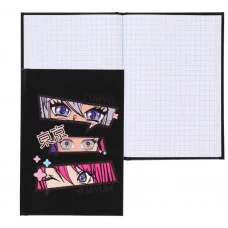 Книжка записная А6 105*150 48л клетка склейка тв обл 7Бц КОКОС Аниме глаза 241110