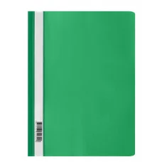 Папка-скоросшиватель пластик. СТАММ А4, 160мкм, зеленая с прозр. верхом 343189
