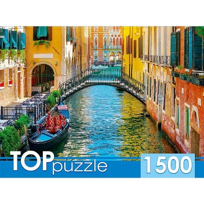 TOPpuzzle. ПАЗЛЫ 1500 элементов. ГИТП1500-4846 Романтический закат в Венеции ГИТП1500-4846
