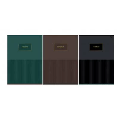 Тетрадь 96л., А4, клетка BG "Minimal", глянцевая ламинация, тиснение фольгой 378738