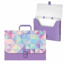 Портфель пластиковый ErichKrause® Magic Rhombs, A4 1шт 49280