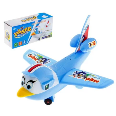 Самолёт "Птичка", световые и звуковые эффекты, работает от батареек