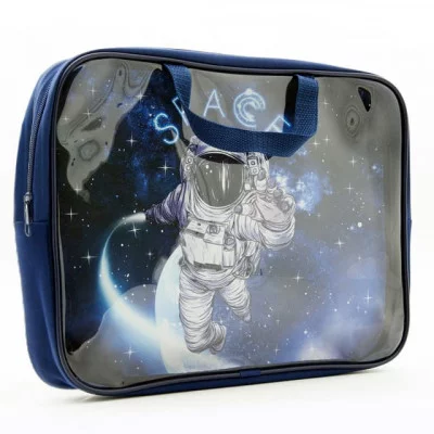 ПМД 4-83 Привет из космоса -папка менеджера А4(ручка - тесьма), 350х265x80 мм, плёнка ПВХ