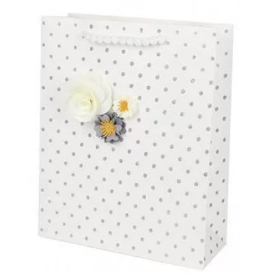 Пакет подарочный Dream cards 26*32*10см(L) Стильные цветы 210г ПКП-8008