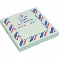 Блок самоклеящийся стикеры 76*76 100л голубой ATTOMEX 2010710 581566