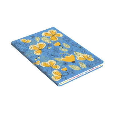 Книга для записей А6+ 80л.Интегр.переплет иск.кожа SOFT TOUCH BE HAPPY! КЗБХК6802992