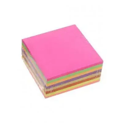 Блок с липким краем 76мм*76мм 400л, 8 цветов флуор 5491832