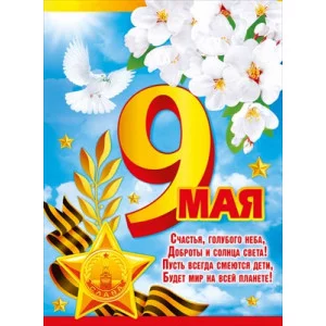 Плакат 9 мая. С Днем Победы! 071.448