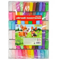 Масса для лепки. Лёгкий пластилин 72 цв 3 стека. НД-1803