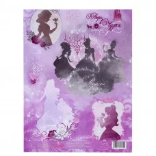Декупажная карта "Верь в чудеса": Принцессы, 21 х29,7 см 1131135
