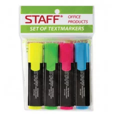 Набор текстовыделителей STAFF "EVERYDAY" HL-116, 4 шт., АССОРТИ, линия 1-5 мм, 150116