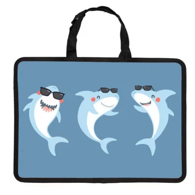 Папка пластиковая А4 "Веселые акулы"  КанцЭксмо ПП40109