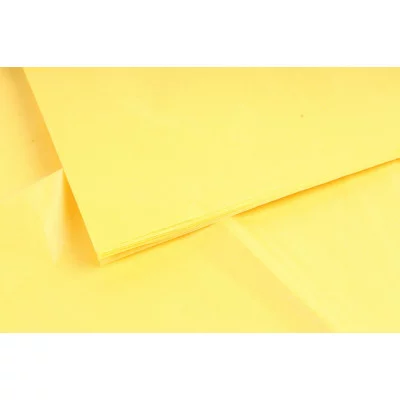 бумага для упаковки цветов и подарков 50см*2м желтая