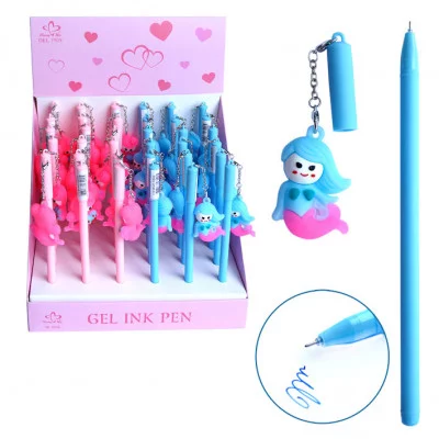 Ручка гелевая "Русалочка", 0.5 мм, съёмный подвес, ассорти 9809 /1 /36 /1296 /0 296151