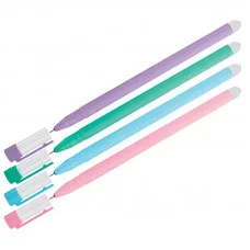 Ручка гелевая стираемая OfficeSpace "Soda" синяя, 0,5м, антискол. корпус ассорти Спейс 282062