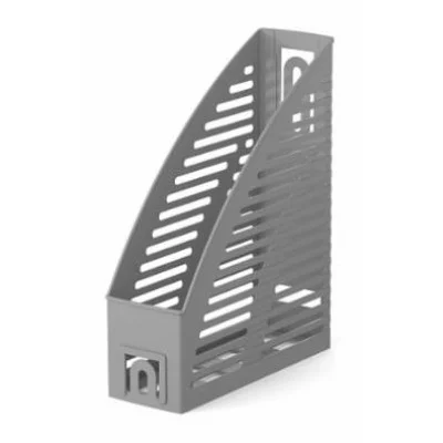 Подставка для бумаг вертикальная пластиковая ErichKrause Base, Classic, 85мм, серый 57946