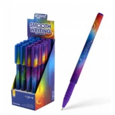 Ручка шариковая Yalong, на масляной основе, "Futuristic", 0,7 мм, синяя, игольчатый наконечник, цветной пластиковый корус, карт. уп. YL232742