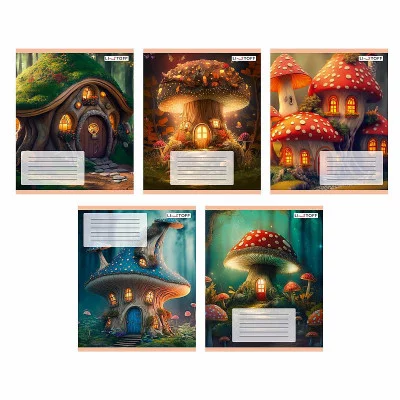 Тетрадь А5 24л "Сказочные домики (Универсальная плашка)" КанцЭксмо ТКЛ248901