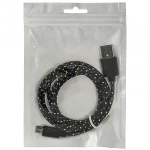 Кабель Defender USB08-03T USB2.0 (A) - microUSB (B) , в оплетке, 1М, черный 262181