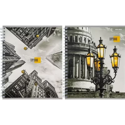 Тетрадь 80л клетка/гребень мелов "Архитектура в черно-белом" 60г/м2 ПРОФ-ПРЕСС 80-8420 223876