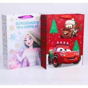Пакет ламинат "С Новым Годом!", Disney, 31х40х11 см, МИКС 3 5289714