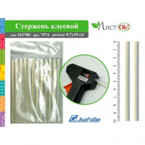 Стержень клеевой для термопистолета 7574 0.7*10см, набор 12шт J.Otten