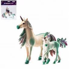 ТМ "КОМПАНИЯ ДРУЗЕЙ", серия "Животные планеты Земля", набор "Единорог и жеребенок", голубой, в/п 18*15*4 см JB0211372