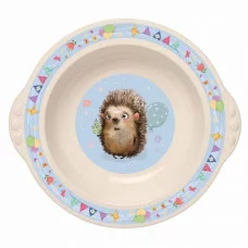 Тарелка детская глубокая с голубым декором 431315907
