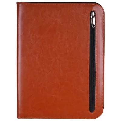 Папка бизнес-органайзер к/з 33х25см +калькулятор+блок А4,рыжего цвета DV-11495