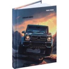 ЗАПИСНАЯ КНИЖКА А7 64л. ТЁМНЫЙ ВНЕДОРОЖНИК 64-1681 переплет 7БЦ,