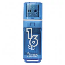 Память Smart Buy "Glossy"  16GB, USB 2.0 Flash Drive, голубой 225096