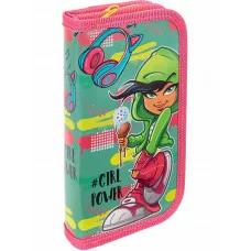 ТМ "Profit" Пенал 2-секц, большой СОВРЕМЕННАЯ ДЕВОЧКА - 2 (ПН-7731) 190х105, ламинированный картон