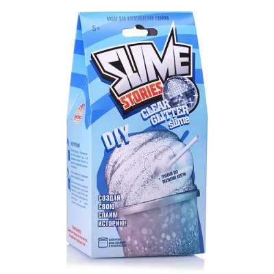Набор для опытов и экспериментов серия "Юный химик" Slime Stories. Clear glitter 922