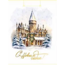 Optima Пакет подарочный с глянц.ламинац.18x23x8см(M) Блеск замка,128г(собст.раз.) ПКП-6657