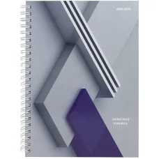 Записная книга на гребне А5 100л. АБСТРАКТНАЯ ГЕОМЕТРИЯ - 3 арт. 100-6753 (7БЦ, глянц.ламинирование) 100-6753