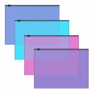 Zip-пакет пластиковый ErichKrause Fizzy Vivid, B5, полупрозрачный, ассорти 47072